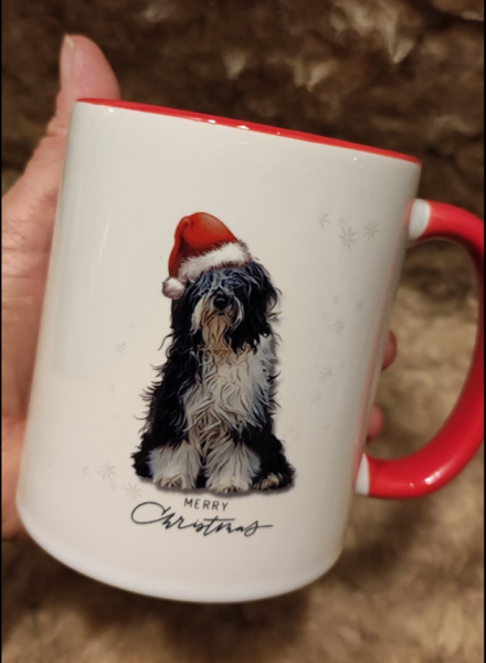 Tibet Terrier Weihnachts-Tasse